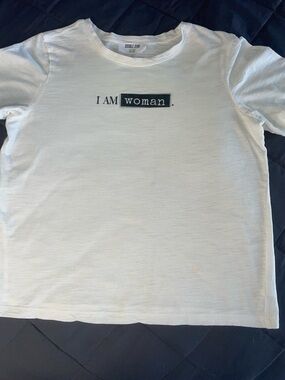 Double Zero White Tee with Black Text